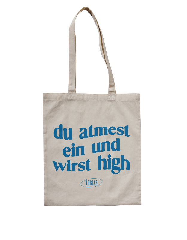 TOBIAS / "du atmest ein" Jutebeutel